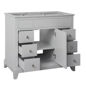Aurora 37 in. Vanity with Carrara Marble Top
