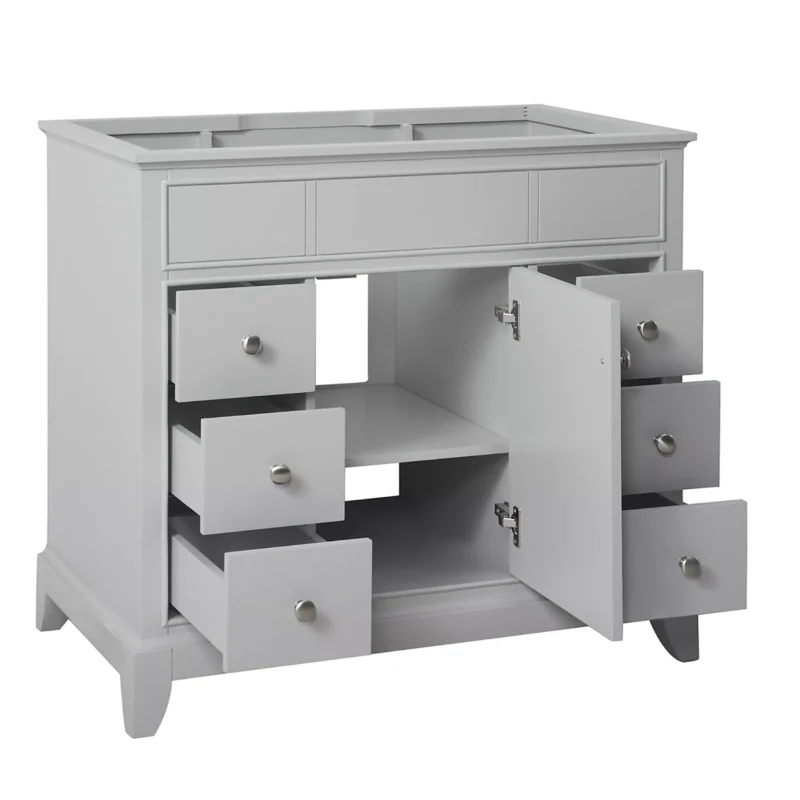 Aurora 37 in. Vanity with Carrara Marble Top