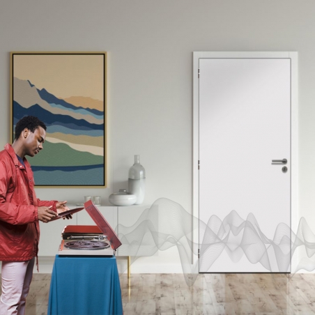 Bloc porte bois 1 vantail acoustique