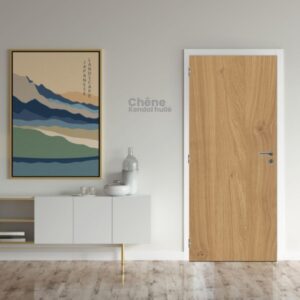 Bloc porte bois 1 vantail tertiaire