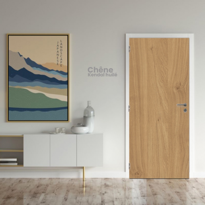 Bloc porte bois 1 vantail tertiaire