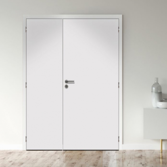 Bloc porte bois 2 vantaux tertiaire