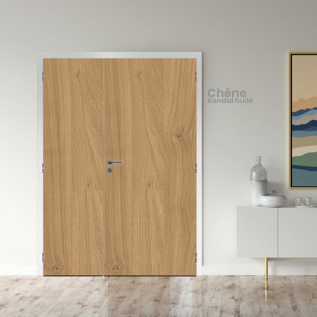 Bloc porte bois 2 vantaux tertiaire