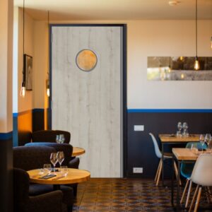 Bloc porte bois va-et-vient 1 vantail