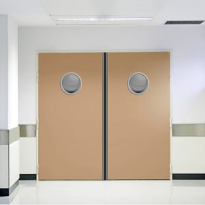 Bloc porte bois va-et-vient 2 vantaux