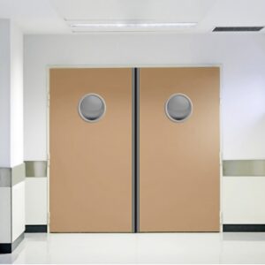 Bloc porte bois va-et-vient 2 vantaux