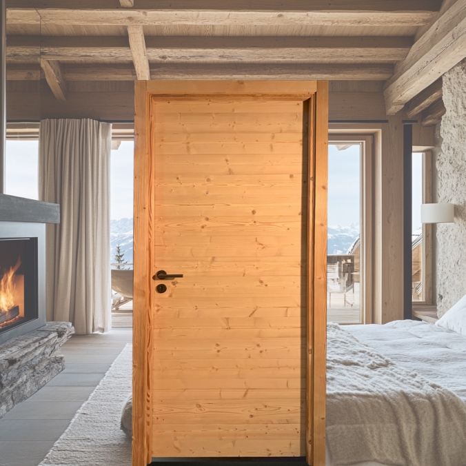 Bloc porte épicéa premium 1 vantail