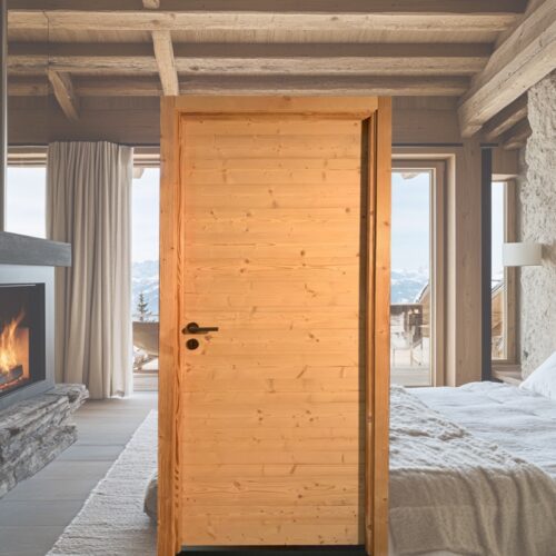 Bloc porte épicéa premium 1 vantail