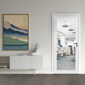 Bloc porte vitré 1 vantail tertiaire