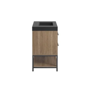 Brookwood 36 in. Natural Brown Vanity with Engineered Stone Top