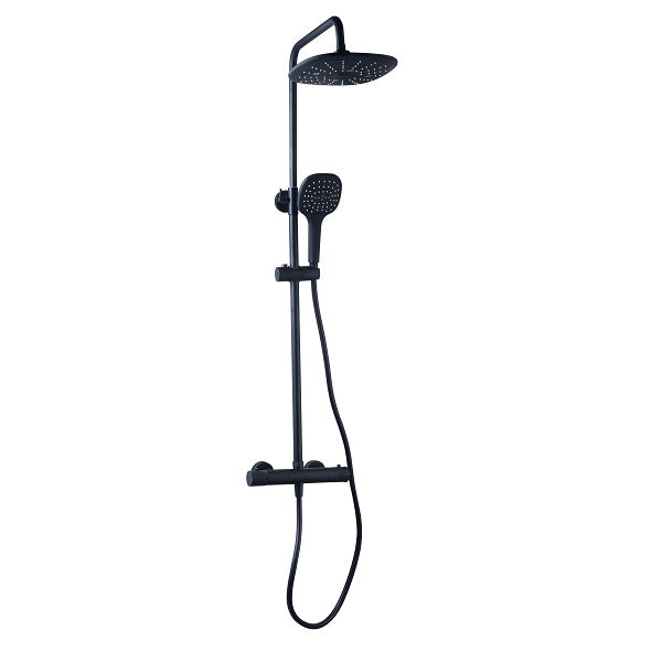 Colonne de Douche Thermostatique Noire BERENS