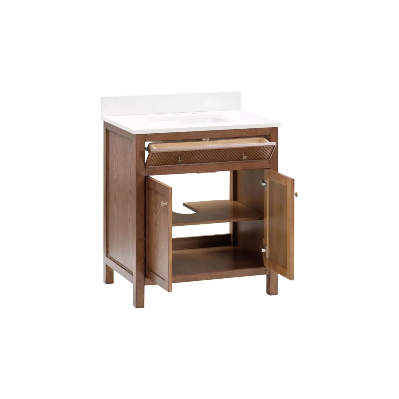 Dylan 31 in. Cinnamon Vanity with Quartz Top