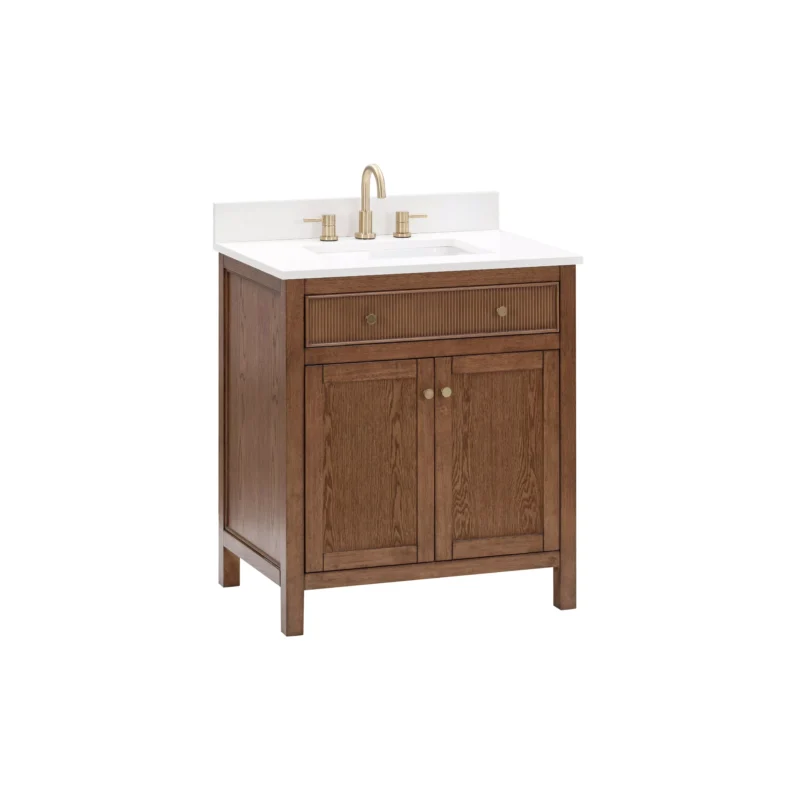 Dylan 31 in. Cinnamon Vanity with Quartz Top