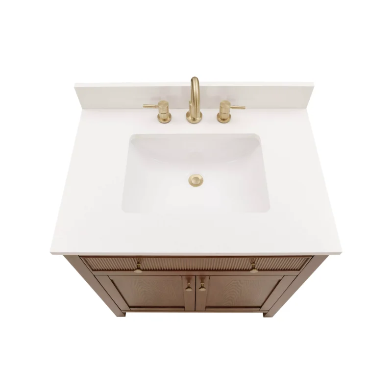 Dylan 31 in. Cinnamon Vanity with Quartz Top