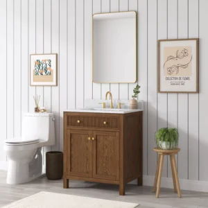 Dylan 31 in. Cinnamon Vanity with Quartz Top