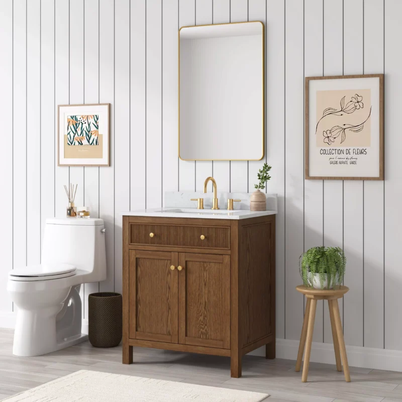 Dylan 31 in. Cinnamon Vanity with Quartz Top