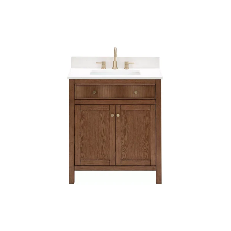 Dylan 31 in. Cinnamon Vanity with Quartz Top