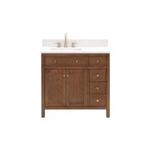 Dylan 37 in. Cinnamon Vanity with Quartz Top