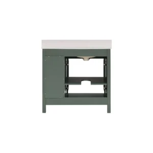 Dylan 37 in. Smoke Green Vanity with Quartz Top