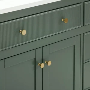 Dylan 37 in. Smoke Green Vanity with Quartz Top