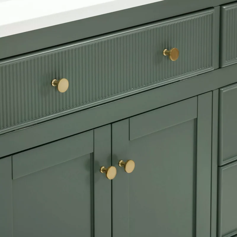 Dylan 37 in. Smoke Green Vanity with Quartz Top