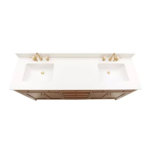 Dylan 73 in. Cinnamon Vanity with Quartz Top