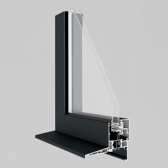 Fenêtre Aluminium - 1 vantail OF