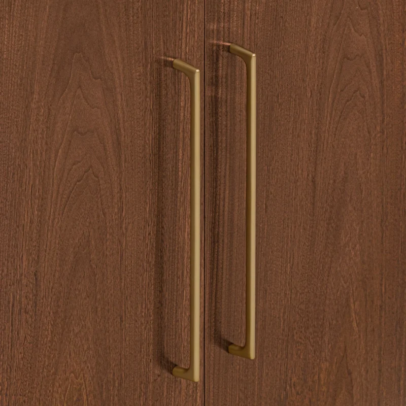 Mina 31 in. Walnut Vanity with Carrara Marble Top