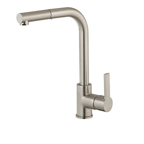 Mitigeur Cuisine Inox Brossé haut à Douchette Gange