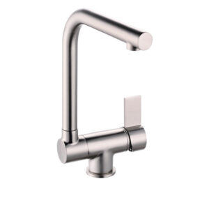 Mitigeur évier à bec basculant ESPERANZA inox brossé