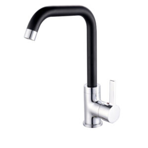Mitigeur évier bec haut L COLORADO chromé/noir