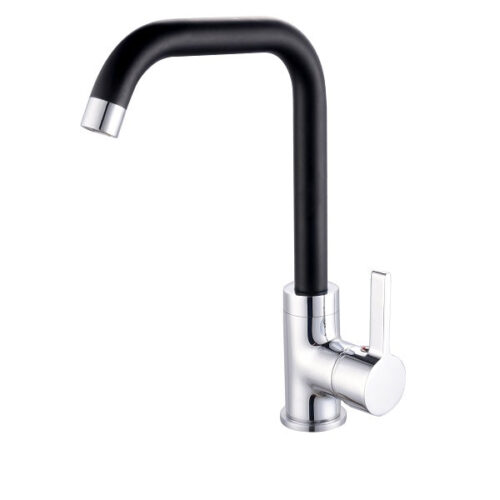Mitigeur évier bec haut L COLORADO chromé/noir