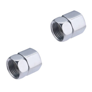 Paire de raccord sanitaire droit raccord fou écrou tournant