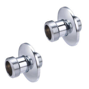 Paire de raccords sanitaires droits mâle 15x21 - mâle 20x27