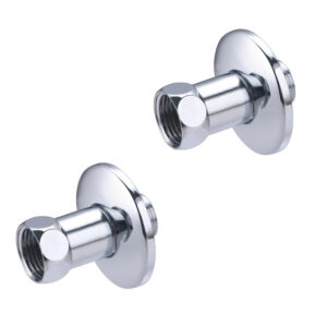 Paire de raccords sanitaires droits mâle - femelle 15x21