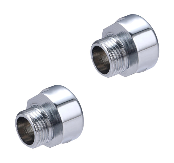 Paire de raccords sanitaires excentrés de 5mm mâle femelle 1/2 (15x21)