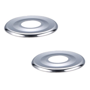 Paire de rosaces plates