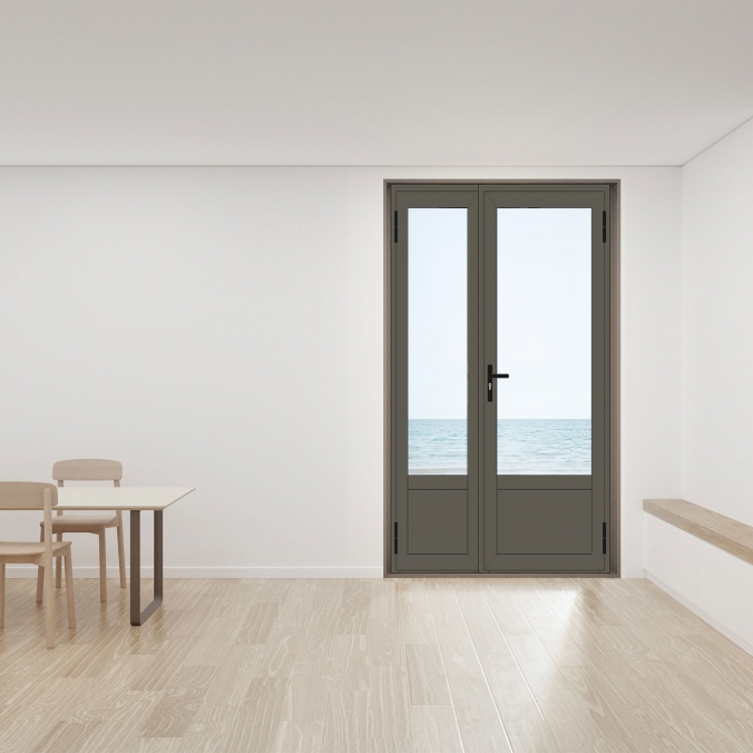 Porte fenêtre aluminium 2 vantaux