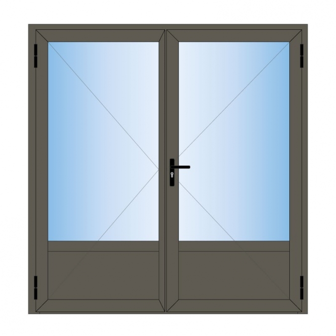 Porte fenêtre aluminium 2 vantaux