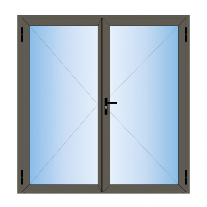 Porte fenêtre aluminium 2 vantaux
